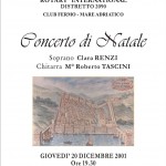 Concerto Natale Dicembre 2001