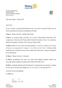 LETTERA MARZO 2019
