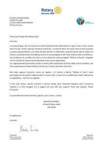 Lettera Ottobre 2017
