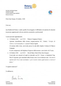 Lettera Ottobre 2018