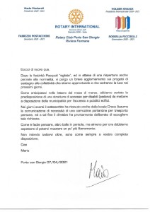 Lettera del mese Aprile 2021