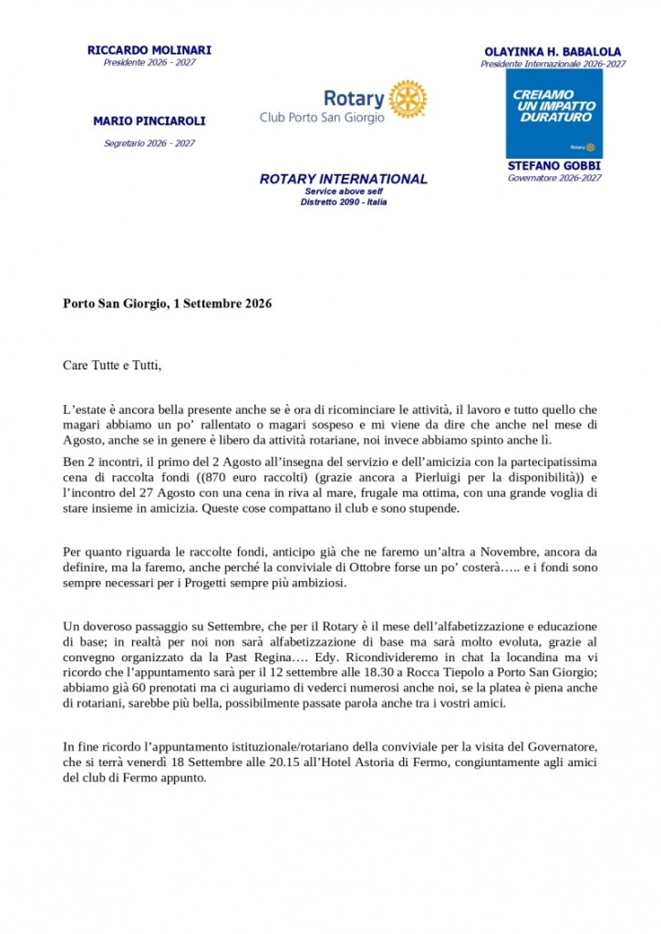 Lettera del mese di Settembre 2026-27 RC Porto San Giorgio - Riccardo Molinari_page-0001